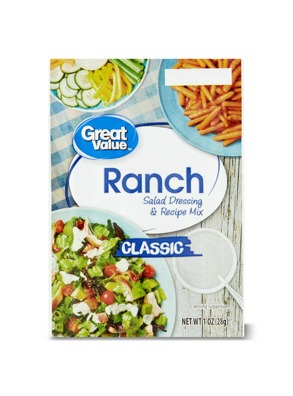 Great Value Classic Ranch Salad Dressing & Recipe Mix, 1 Oz