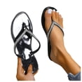 thumbnail image 4 of ZTTD Women's Shoes Ladies Summer Fashion Large Size Snake Print Beach Sandals and Slippers, Sizes 37-42, 4 of 5