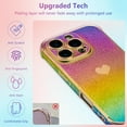 thumbnail image 6 of MYKOMI for iPhone 16 Pro Case 6.3 inch,Cute Colorful Iridescent Plating Edge Case with Love Hearts Pattern,Camera Lens Protection Shockproof Phone Case for Women Girls, 6 of 9