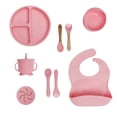 thumbnail image 1 of Set de Alimentación para Bebé KIDDOS Vajilla de Silicona Color Rosa, 1 of 7