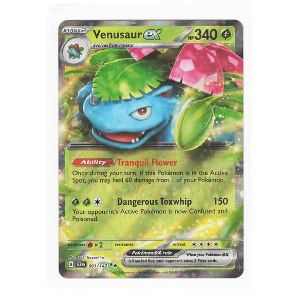 Carta rara Pokémon Venusaur ex 001/142 Stellar Crown