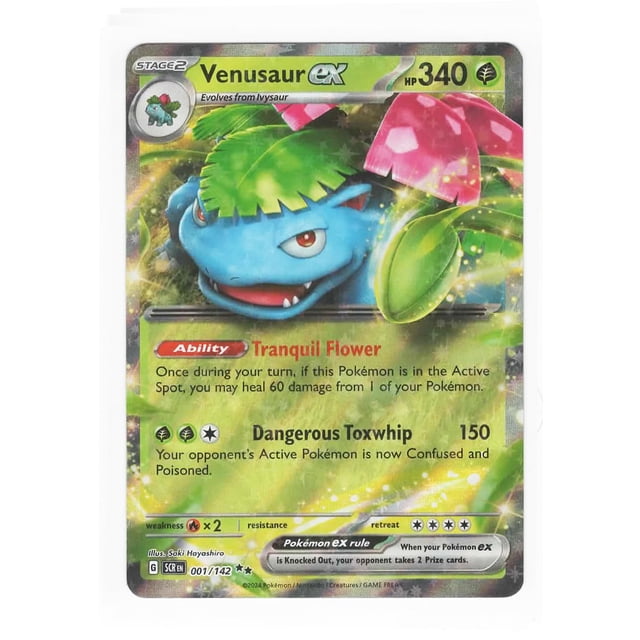 Carta rara Pokémon Venusaur ex 001/142 Stellar Crown