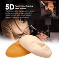 thumbnail image 3 of 5D Facial Tattoo Training Head Práctica de silicona Maquillaje permanente Labio ceja Tatua Eccomum Cabeza de práctica de tatuaje, 3 of 4