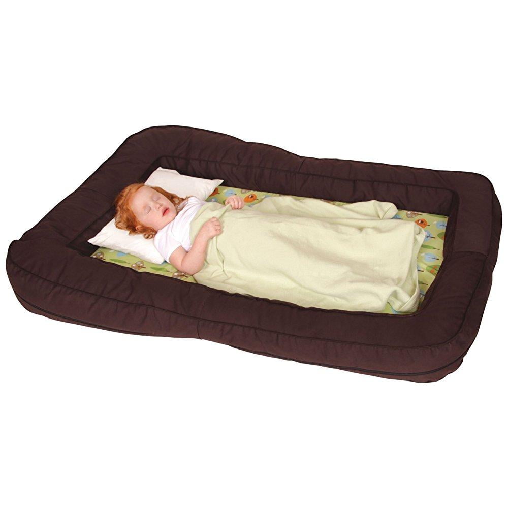Leachco BumpZZZ Travel Bed Brown//Green Forest Frolics