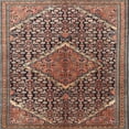 thumbnail image 1 of Ahgly Company Machine Washable Indoor Square Traditional Light Copper Gold Area Rugs, 5' Square, 1 of 7