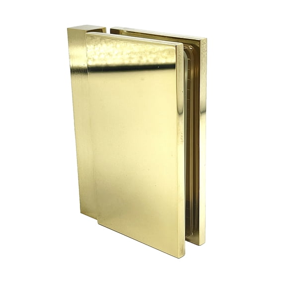 Brixwell H-PIVGTH-LB Prestige Series Glass To Header Mount Shower Door Hinge Euro Header Lifetime Brass