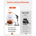 thumbnail image 5 of Chateauy Gas Garden Sprayer, 26.5CC 0.9HP Backpack Unit, 5 Gal Tank, Long Wand & Nozzles for Efficient Lawn Coverage, 5 of 6