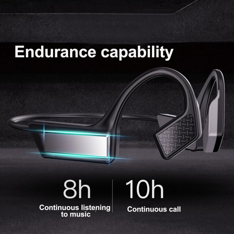 Jovati Wireless Earbuds Stereo Bone Conduction Bluetooth Headset with  Noise-Canceling Boom Microphone for Office Home Business Trucker Drivers