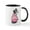 White/Black Inside, variant on CafePress - Girly Schnauzer Mug - 11 oz Ceramic Mug - Novelty Coffee Tea Cup