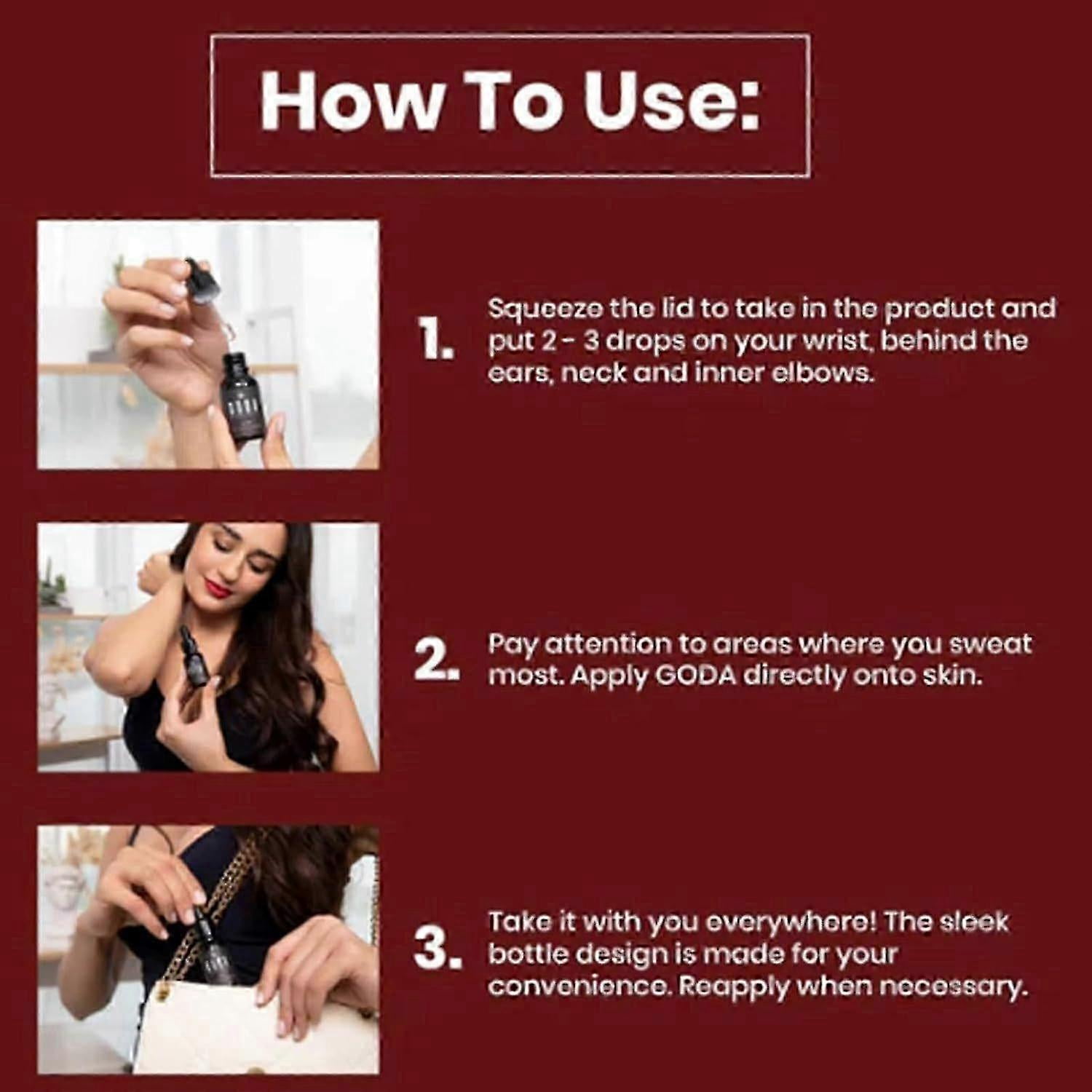 2PC GODA For Her Pheromone Perfume -15ml/0.50 fl oz - Long-lasting