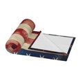 thumbnail image 3 of PHELIKA Vintage American Flag Us Stars And Red Stripe 02 All Season Soft Throw Blanket Lightweight Flannel Fleece Blankets 40" x 50", 3 of 8