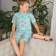 thumbnail image 4 of Balery Colorful Sweet Donuts Conjunto de Pijama Infantil de Manga Corta con Estampado – Ropa de Dormir de Algodón Suave-Large, 4 of 6