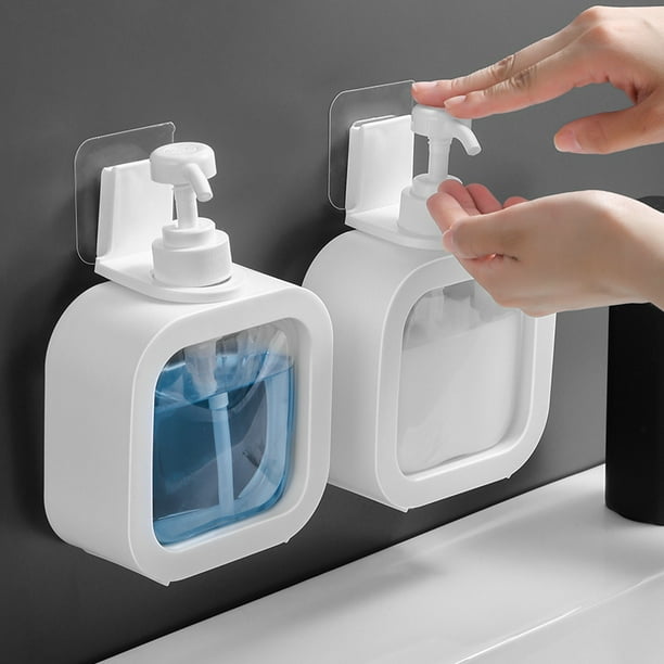 Hand Soap Dispenser Wall Mounted for Bathroom and Kitchen No Drill WallMounted Hand Soap Bottles3 Plastic Bottle 3 Wall Mount