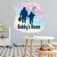 thumbnail image 3 of Personalized Sports Wall Decals for Boys Room - Father and Son Enjoying A Day Hunting Boys Bedroom With Easy Installation Instructions Custom Name Sticker - Size: 30 In x 30 In, 3 of 5