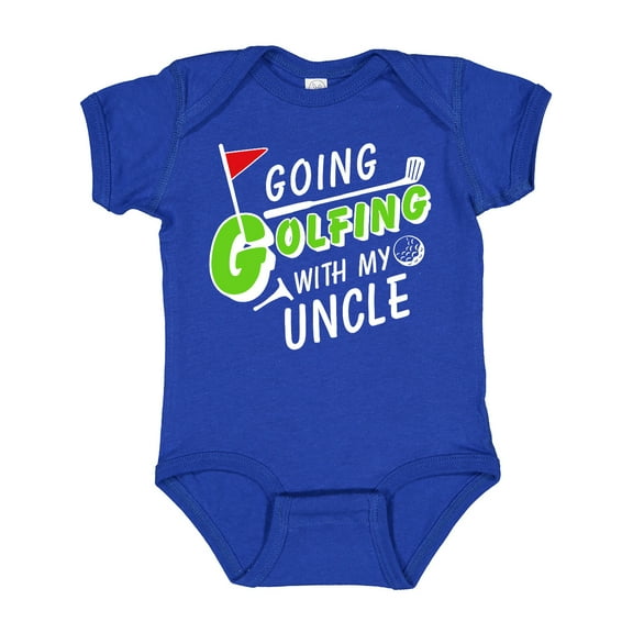 Inktastic Going Golfing with My Uncle Kids Golf Boys or Girls Baby Bodysuit