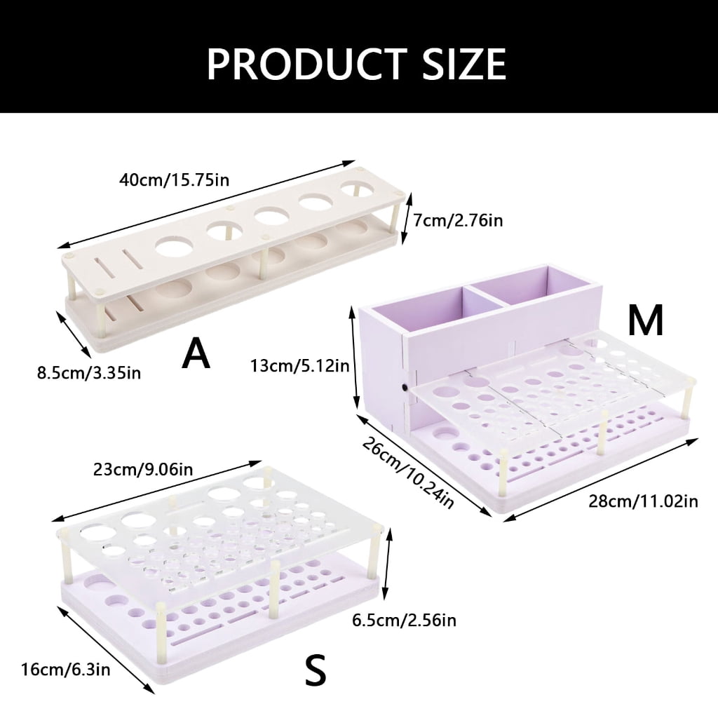 PVC1eatherTool Storage Rack with Multiple Holes Punch Craft Tool Organizer Shelf Suitable for Professional Technicians