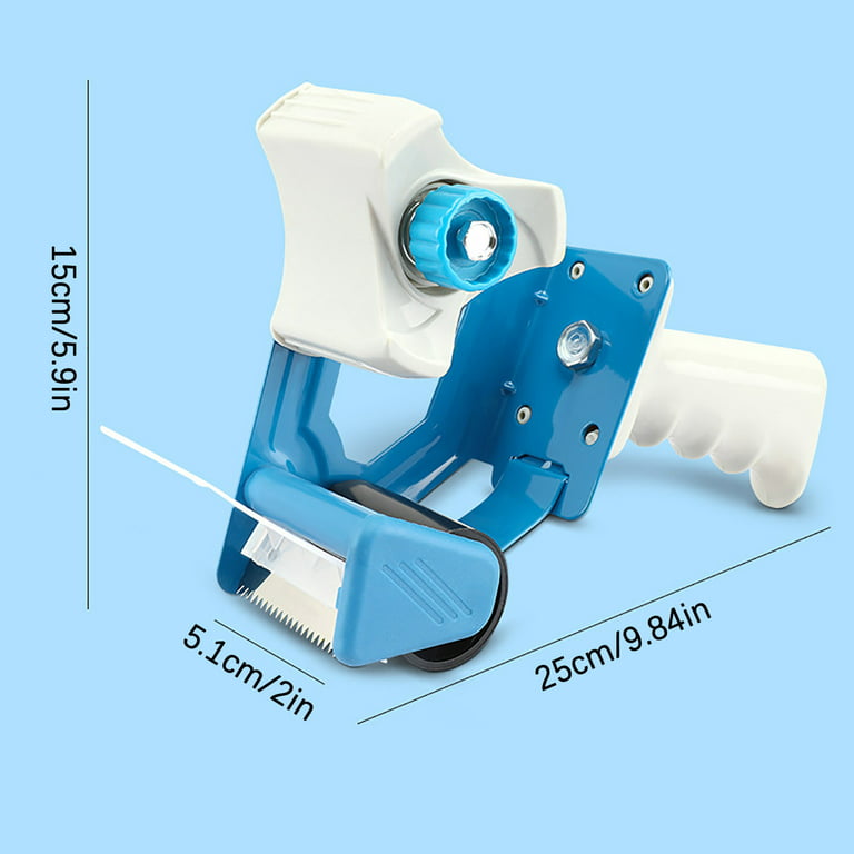 OAVQHLG3B Packing Tape Dispenser Gun,2 Inch Tape Gun Dispenser,Lightweight  Household Side Loading Tape Dispenser - Blue 