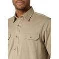 thumbnail image 2 of Wrangler Authentics mens Short Sleeve Classic Woven Button Down Shirt, Elmwood Heather, Medium US, 2 of 3