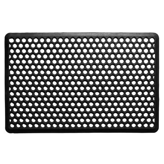 Calloway Mills Anti-Fatigue Rubber Mat in Black, 22" x 34", Heavy-Duty