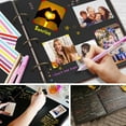 thumbnail image 4 of Photo Album or DIY Scrapbook (10x10 inch 50 Pages Double Sided), Vintage Leather Cover Three-Ring Binder Picture Booth Albums with 9 Colors 408pcs Self Adhesive Photos Corners for Memory Keep, 4 of 4