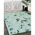 thumbnail image 2 of Ahgly Company Indoor Rectangle Abstract Mint Green Abstract Area Rugs, 2' x 5', 2 of 6