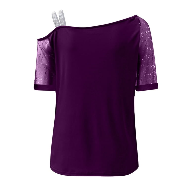 Casual Solid Sequins Sequined Off the Shoulder Tops Casual Solid Sequins Sequined Off the Shoulder Tops