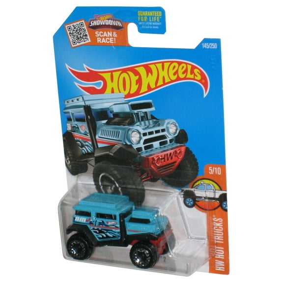 Hot Wheels HW Trucks 5/10 (2015) Blue Bad Mudder 2 Toy Truck 145/250