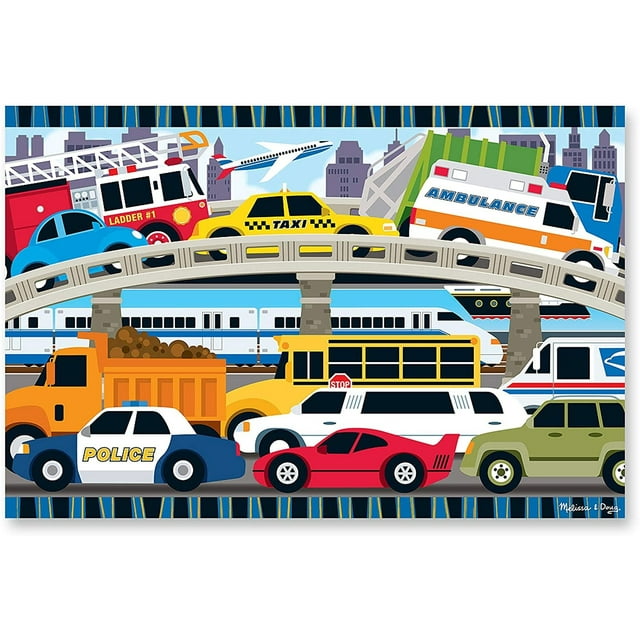 Rompecabezas de suelo M&D Traffic Jam Jumbo Melissa & Doug