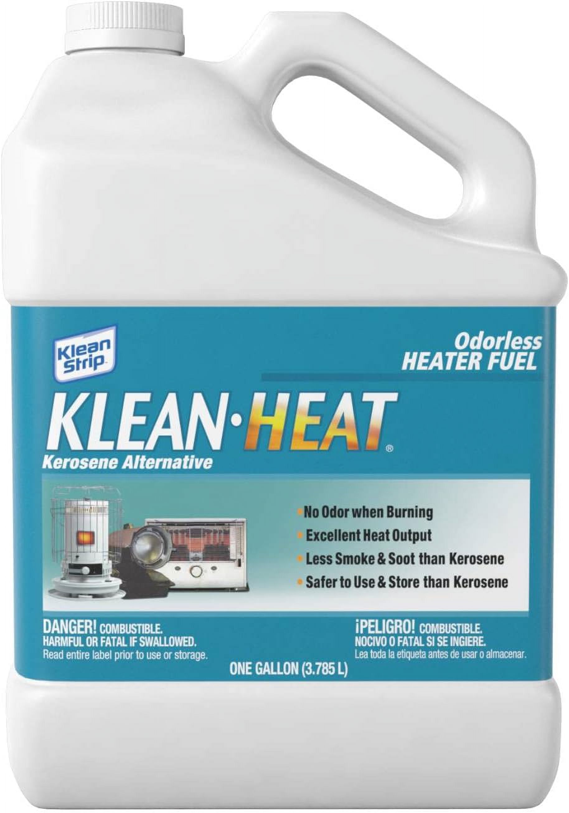 KleanHeat Lamp Fuel for Kerosene Heaters and Oil Lamps, Four 120 oz Jugs