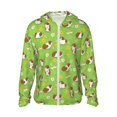 thumbnail image 1 of KLL Imprimé Cochons d'Inde Hommes Femmes UPF 50+ Protection Solaire Veste à Capuche Manches Longues Pêche Randonnée Performance Chemise-Moyen, 1 of 7