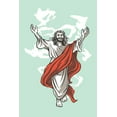 thumbnail image 1 of Terminplaner - Happy Praying Jesus : 120 Seiten - 6 x 9 Zoll (15,24 x 22,86 cm) (Paperback), 1 of 1