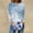 Blue, variant on New trending & for spring Viikei Plus Size T Shirts for Women,Women's Long-sleeved Crew-neck Drop Shoulder Casual Printed White S