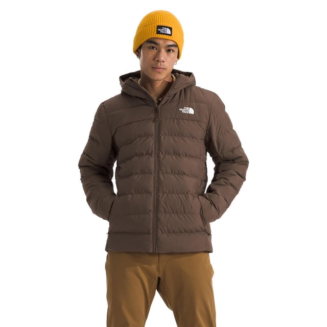 Chaqueta con capucha aislante Aconcagua de THE NORTH FACE para hombre (talla estándar y grande), sin PFAS, marrón ahumado, XL