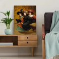 thumbnail image 5 of Turquoise Frog Floral Botanical Art Print Canvas Wall Art Decor for Living Room Bedroom Office Cafe Study Kitchen Dining Area, 5 of 8