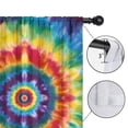 thumbnail image 4 of Blackout Kids Curtains,Colorful Rainbow Tie Dye Spiral Pattern Childrens Insulated Curtains Set Of 2,Bedroom Essentials,Toddler Room Decor 42"x54", 4 of 5