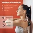 thumbnail image 4 of Pelota de masaje Bola de masaje vibratoria de 4 velocidades Mini bola de vibración recargable Pilate TOMSHOO Pelota de masaje, 4 of 7