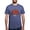 Heather Blue, variant on - Magic M Initial T Shirt - Mens Tri-blend T-Shirt