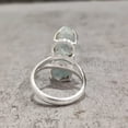 thumbnail image 6 of Natural Aquamarine Ring, Rough Aquamarine Gemstone Ring, March Birthstone, Double Stone, 925 Sterling Silver, Womens Ring, Christmas, Thanksgiving, Handmade, Statement Jewelry, Raw Gemstone Jewelry, 6 of 6