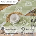 thumbnail image 5 of Split P June Diamond Green Napkin Set of 4, 5 of 5