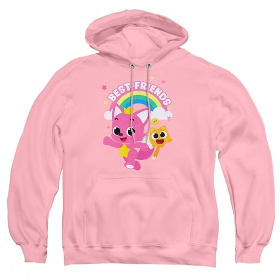 Pinkfong and Ninimo Best Friends Adult Pull-Over Hoodie, Pink, 2X-Large