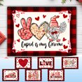 thumbnail image 4 of TUWABEII Regalos de San Valentín Nuevo mantel individual de lino estampado para San Valentín Love Western Restaurant Aislamiento térmico y antiincrustaciones Regalos para mujeres, 4 of 6