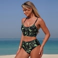 thumbnail image 2 of Womens Swimsuits Womens Bikini Floral Print Tankini Swimsuit Bikini Separates Two Piece Bathing With, 2 of 9