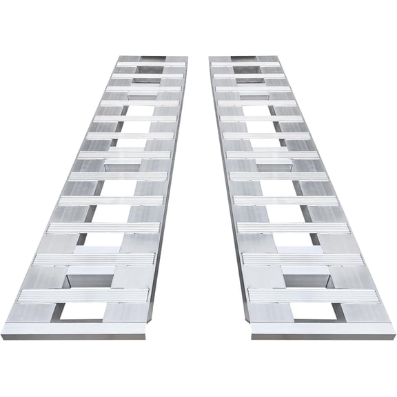 Miumaeov 72"X15" Aluminum Truck Car Auto Trailer Ramps 2pcs Trailer Ramps Universal 6800lbs Capacity Loading Ramps for Truck Car Motorcycle