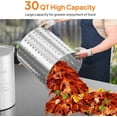 thumbnail image 3 of VINGLI 30QT Turkey Fryer Pot & Seafood Boil Pot with Strainer Basket, Lid, Hook & Steamer, Aluminum Stock Pot for Turkey Frying & Crab, Lobster, Shrimp Boiling for Outdoor Cooking & Gatherings, 3 of 7
