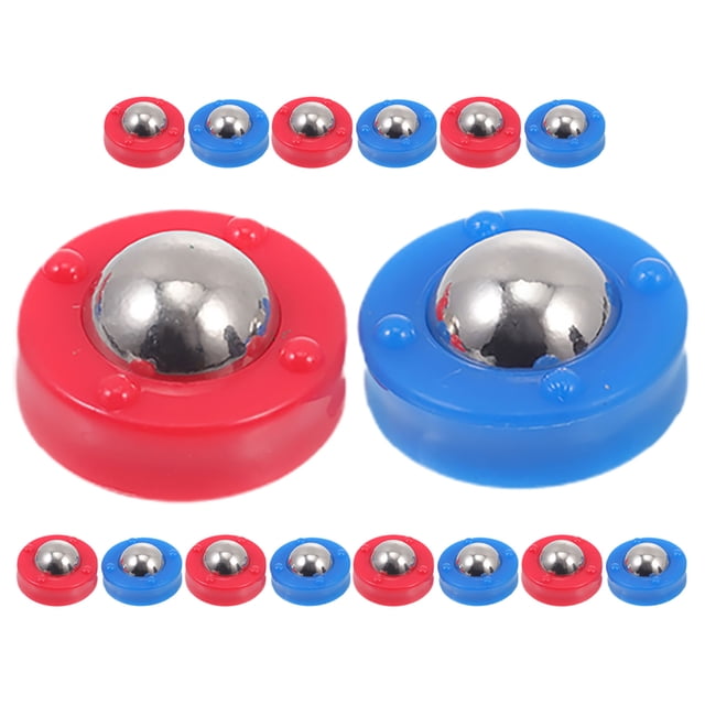 SOPOTUTU Ensemble de Remplacement de 30 Pcs pour Plateau de Jeu de Curling, Perles Roulantes et Rondelle de Shuffleboard