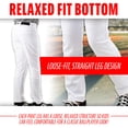 thumbnail image 3 of Pantalones de béisbol y sóftbol Franklin Sports Youth, unisex, negros, 3 of 9
