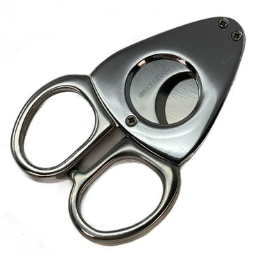 Cigar Boulevard Cigar Cutter Silver Polished Scissor Handles