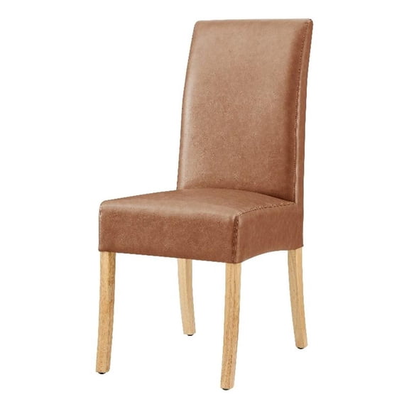 NPD Furniture Valencia PU Dining Side Chair in Vintage Cider (Set of 2)