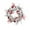 C, variant on Christmas Red and Gold Garland Wreath – Holiday Decoration with Balls, Roses, Cedar, and Berries – Festive Decor for Door, Mantel, Staircase, or Wall