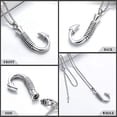 thumbnail image 4 of Fish Hook Cremation Jewelry for Ashes, Memorial Necklace Made with Stainless Steel, Keepsake Pendant for Men for Women, 4 of 8